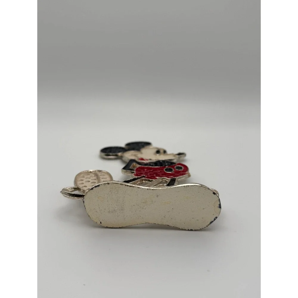 Vintage Walt Disney Productions Mickey Mouse Metal Earring Holder Stand Enamel